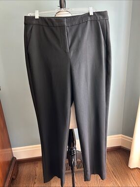 J. Crew Black Kate straight-leg pant in four season stretch